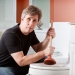 Unclogging a toilet